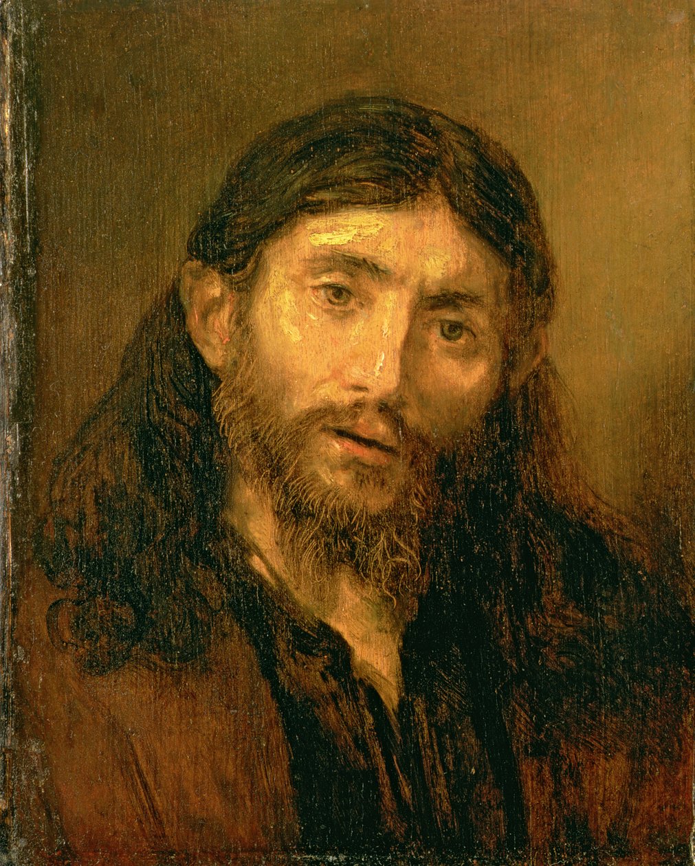 Borstbeeld van Christus door Follower of Rembrandt
