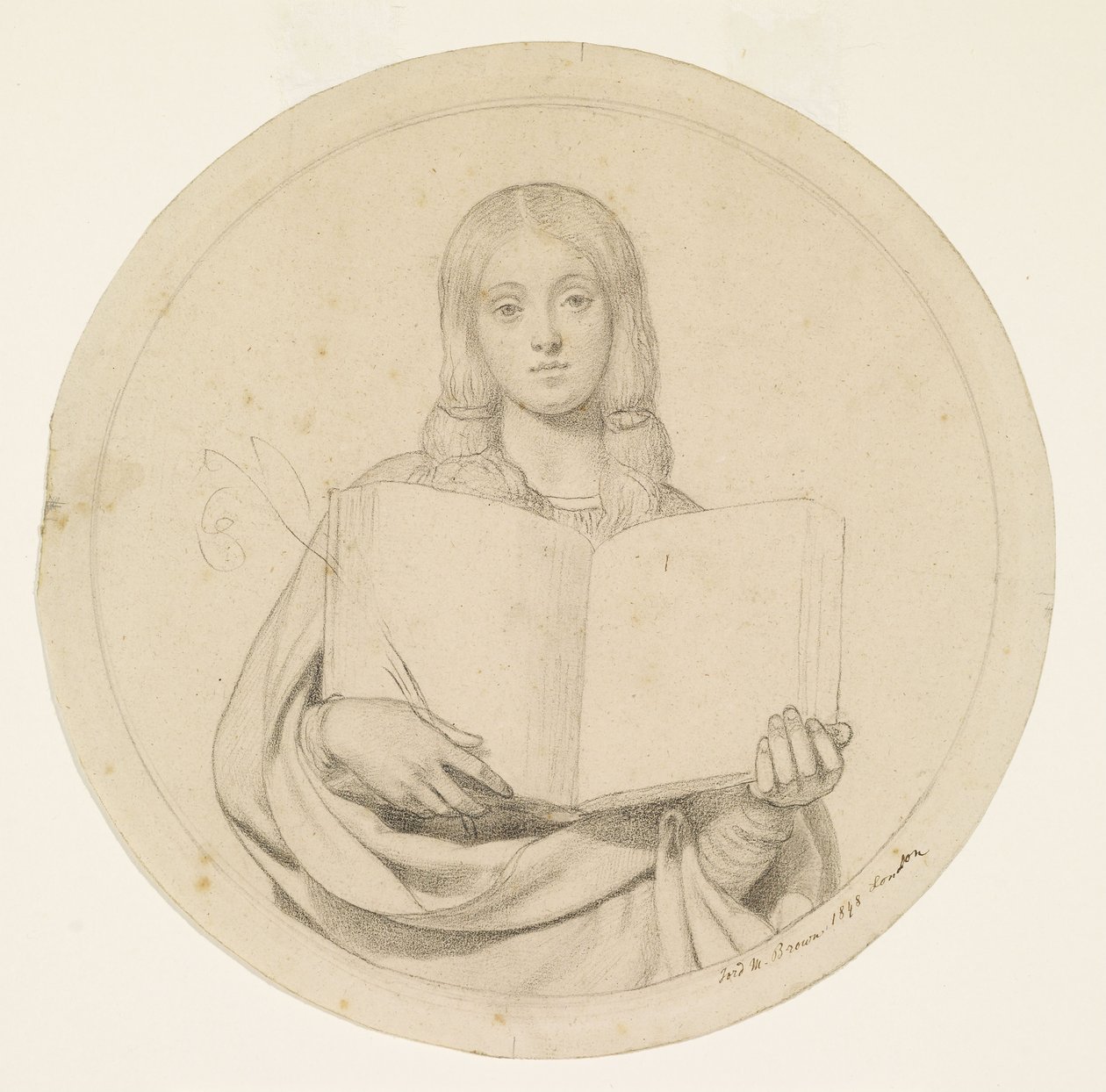 Wycliffe leest zijn vertaling van de Bijbel door Ford Madox Brown