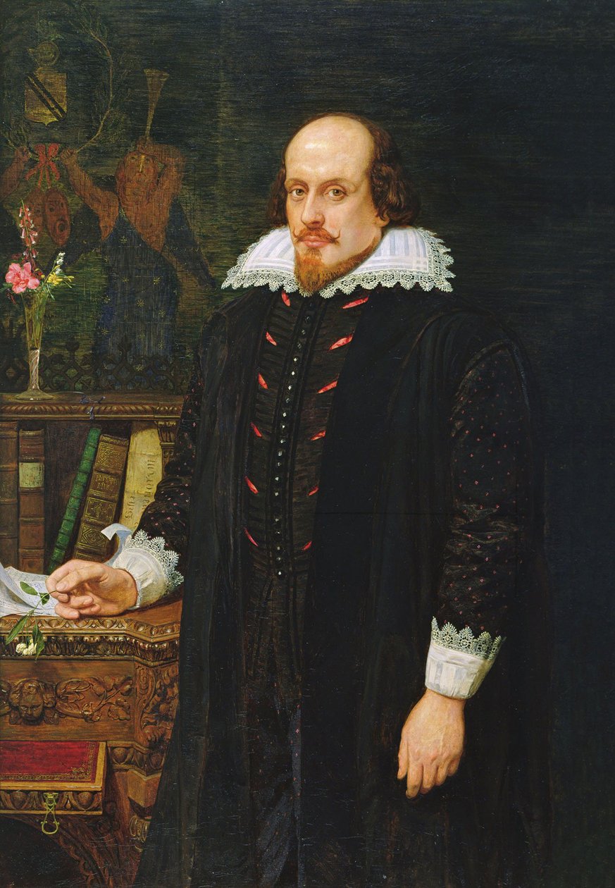 Portret van William Shakespeare, 1849 door Ford Madox Brown