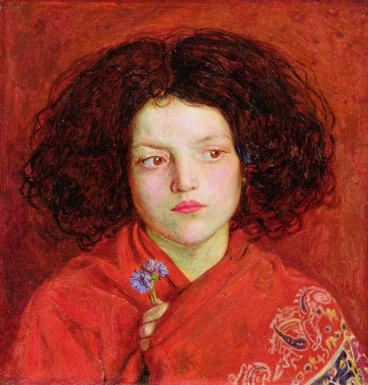 Het Ierse meisje door Ford Madox Brown