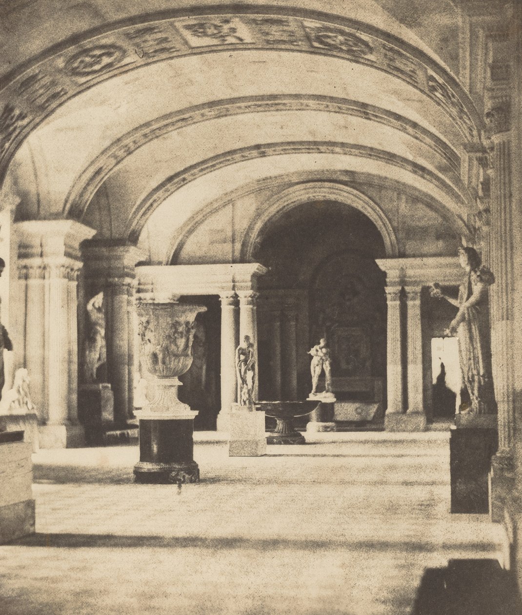 Salon van de Kariatiden, Louvre door Fortuné Joseph Petiot Groffier