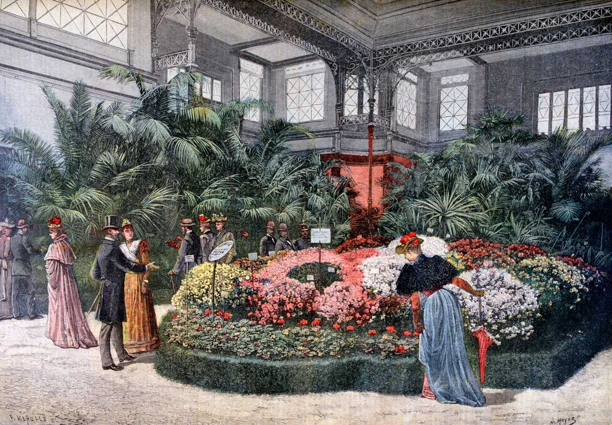 Tuinbouwtentoonstelling, Cours La Reine, Parijs, 1892 door Fortuné Méaulle