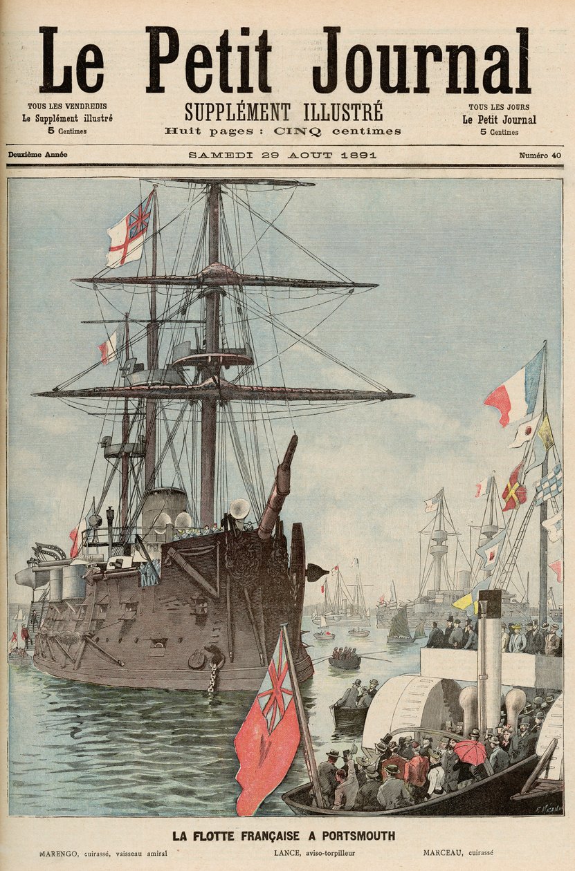 De Franse vloot in Portsmouth, uit 