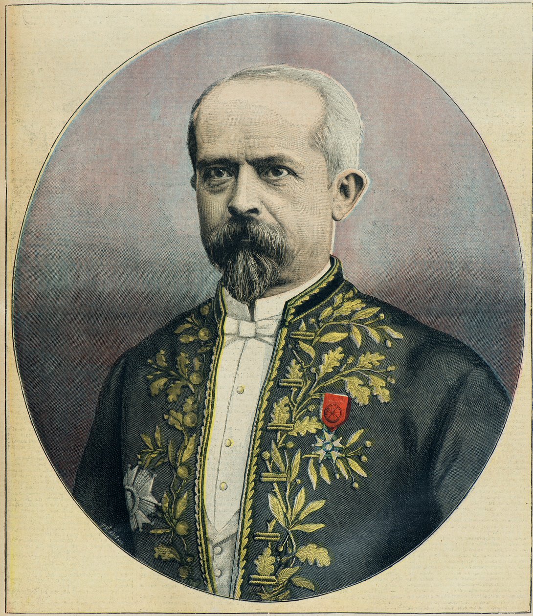 Portret van gouverneur van Algerije Louis Lepine (gravure) door Fortune Louis Meaulle