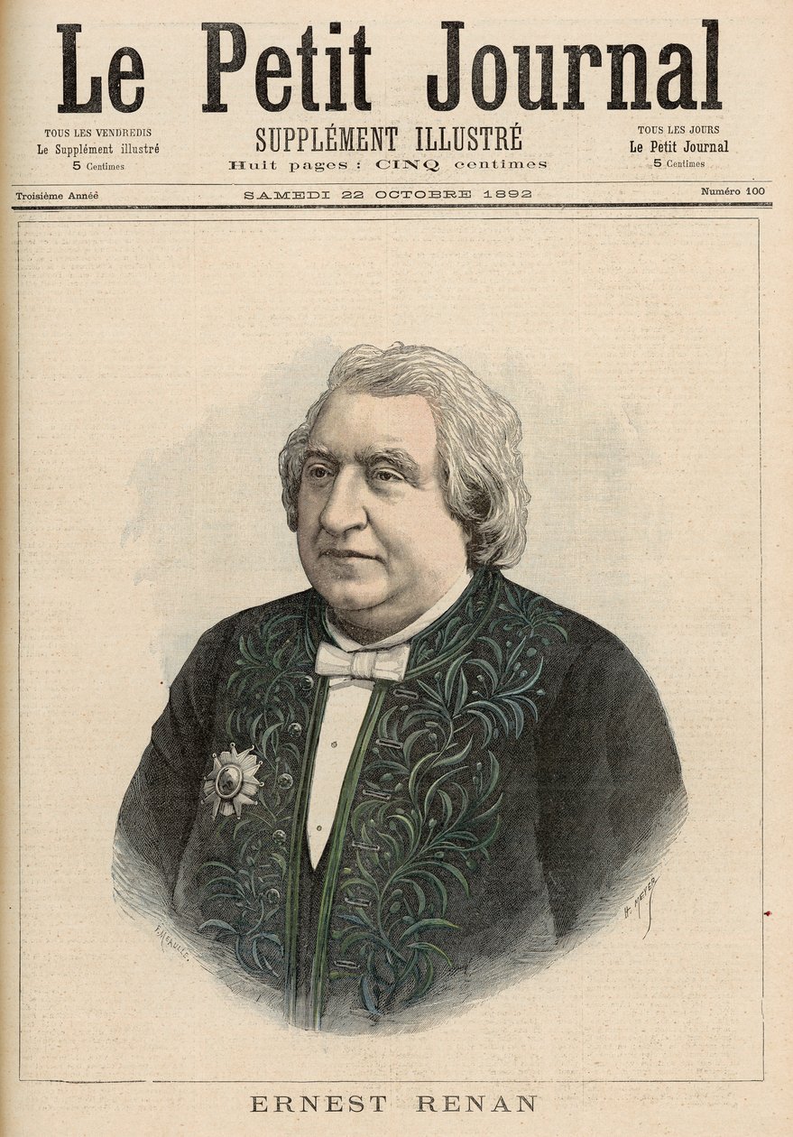 Ernest Renan, uit 