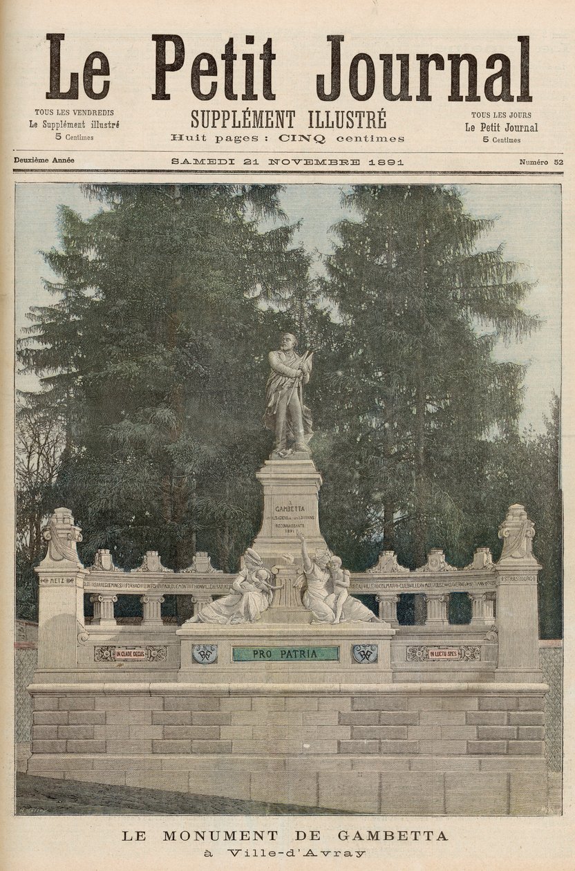 Monument voor Gambetta in Ville-d