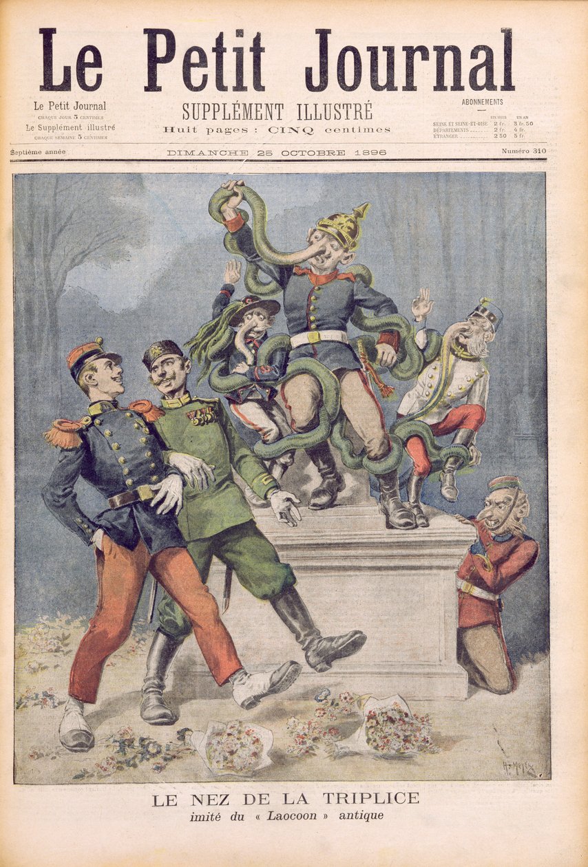 De neus van de geallieerden, naar Laocoon, uit 