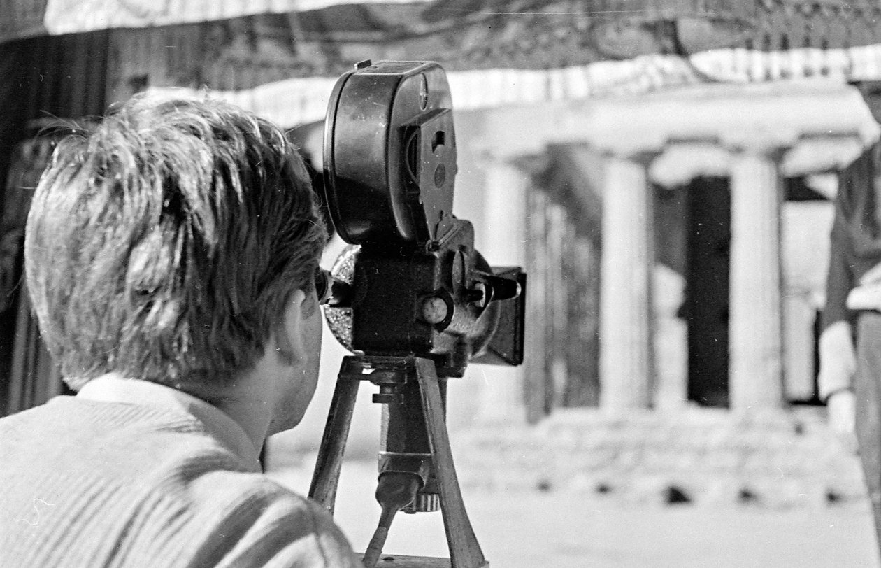 Filmopnames in de Vallei van de Tempels in Agrigento door Fosco Maraini