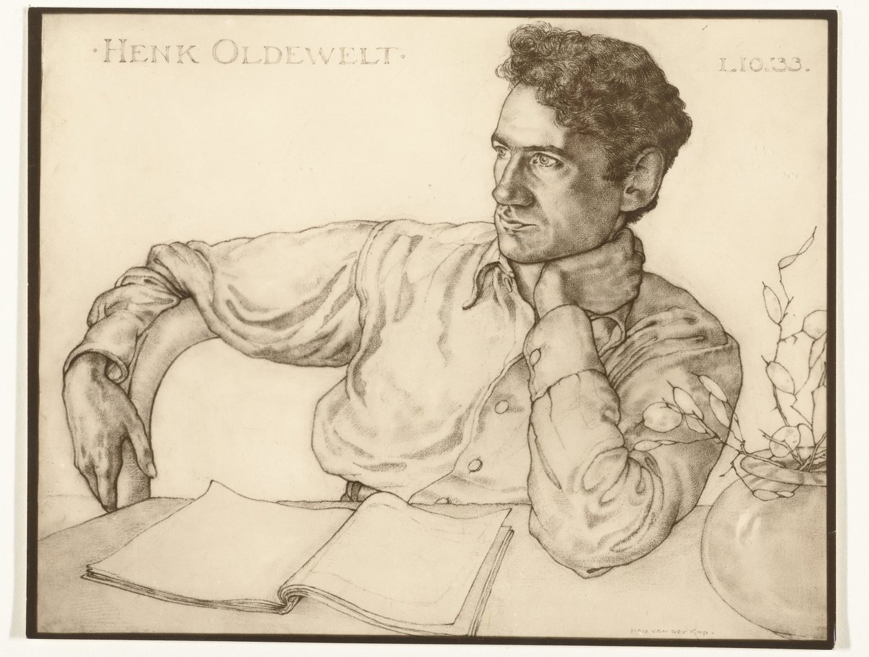 Portret van Henk Oldewelt door Foto atelier Bijl
