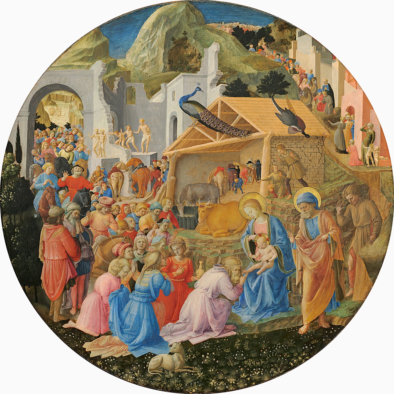 De Aanbidding der Wijzen, c.1440-60 door Fra Angelico
