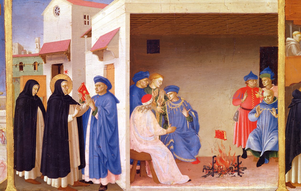 De kroning van de Maagd, (detail) door Fra Angelico