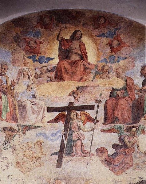 Laatste Oordeel (fresco) (detail) door Fra Bartolomeo