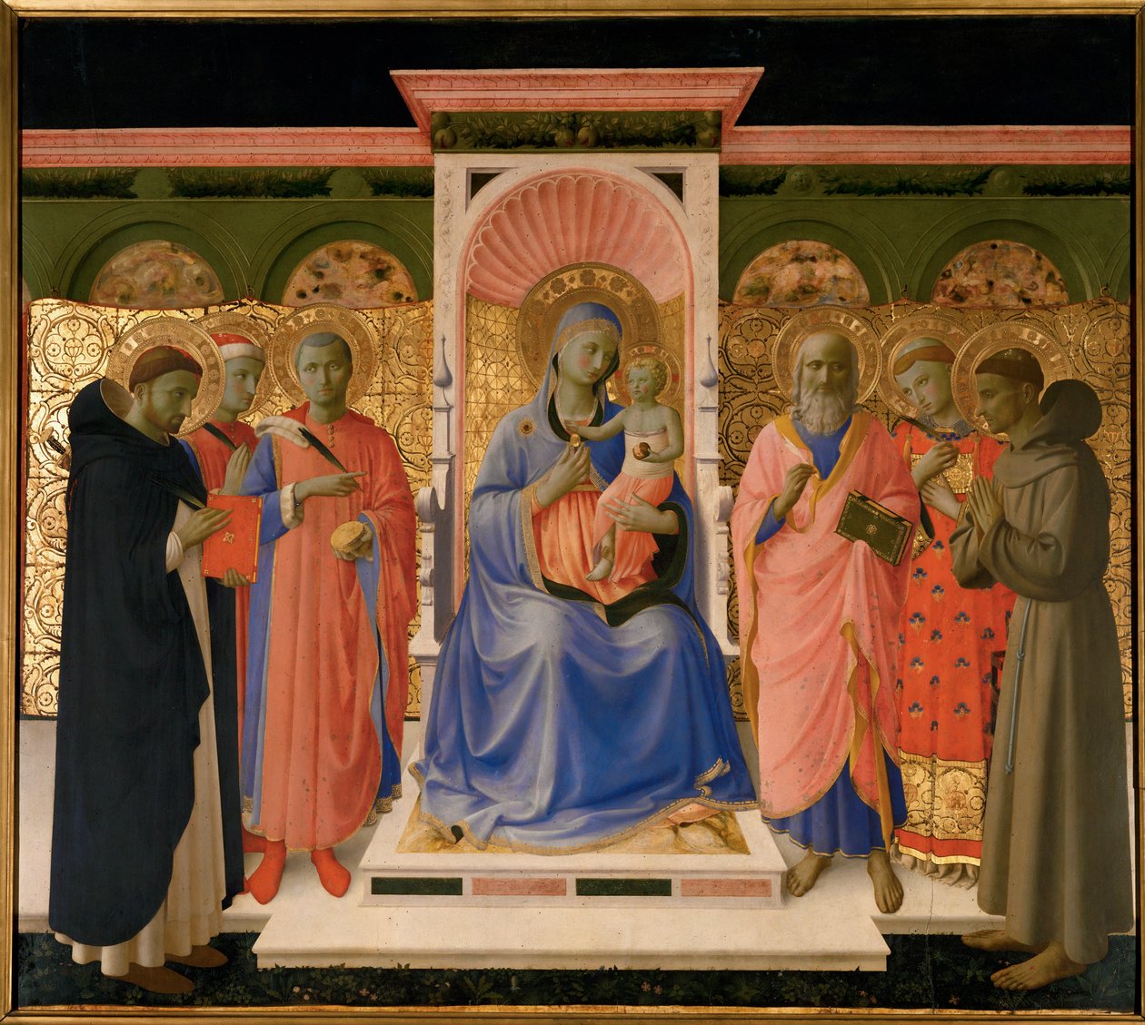Annalena altaar (tempera op hout) door Fra (c.1387-1455) Angelico