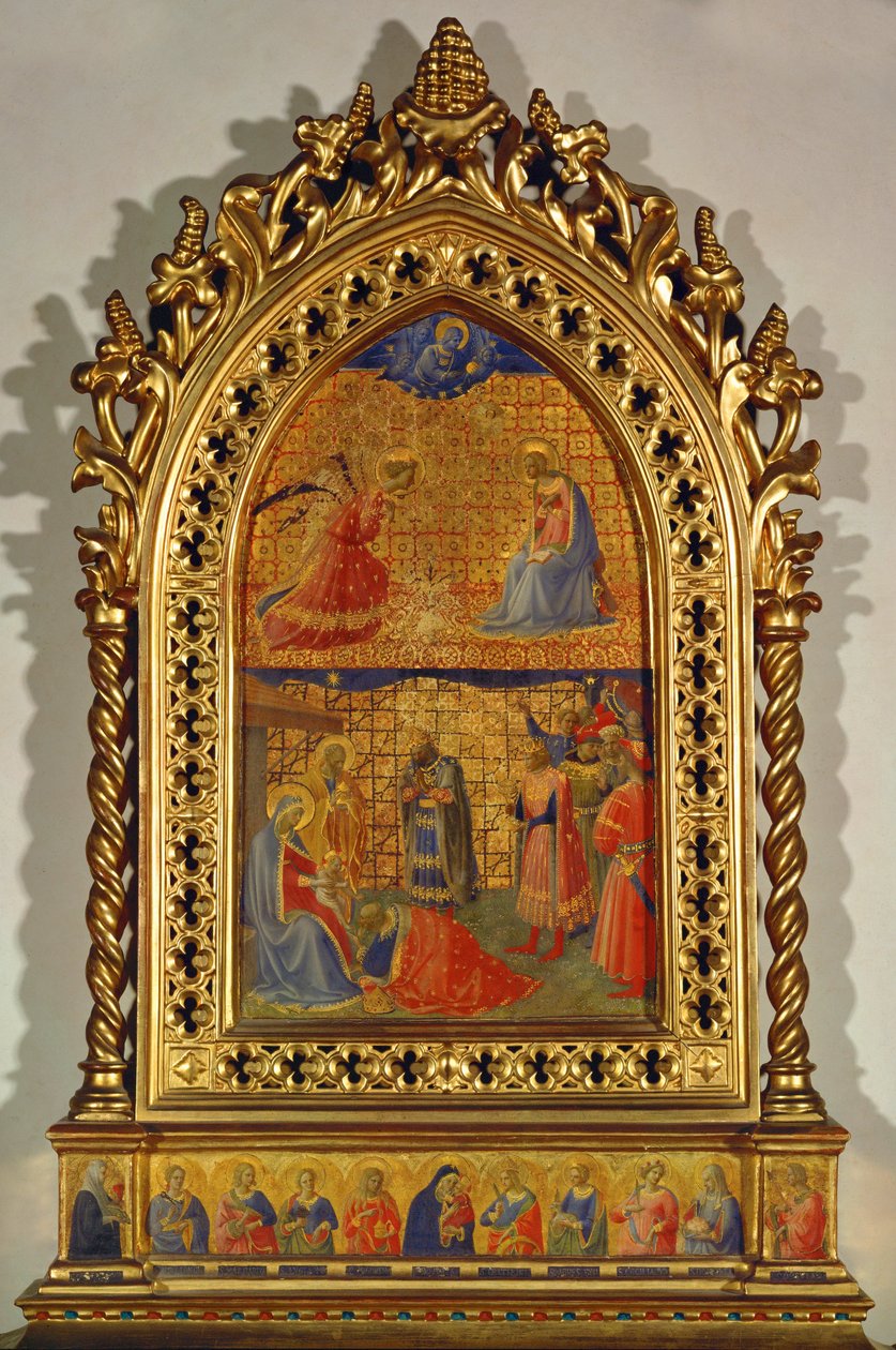 Aankondiging en Aanbidding van de Wijzen door Fra (c.1387-1455) Angelico