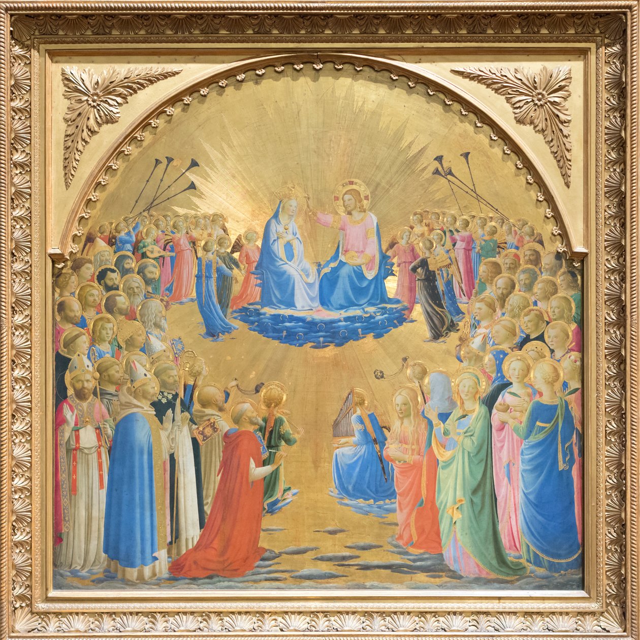 Verheerlijking van de Maagd met engelen en heiligen door Fra (c.1387 1455) Angelico