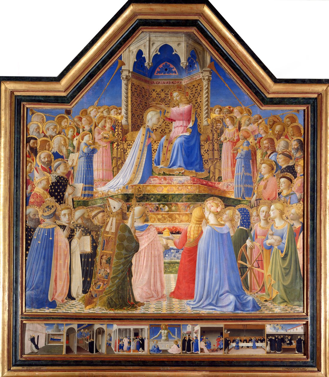 Kroning van de Maagd, c.1430-32 door Fra  Angelico