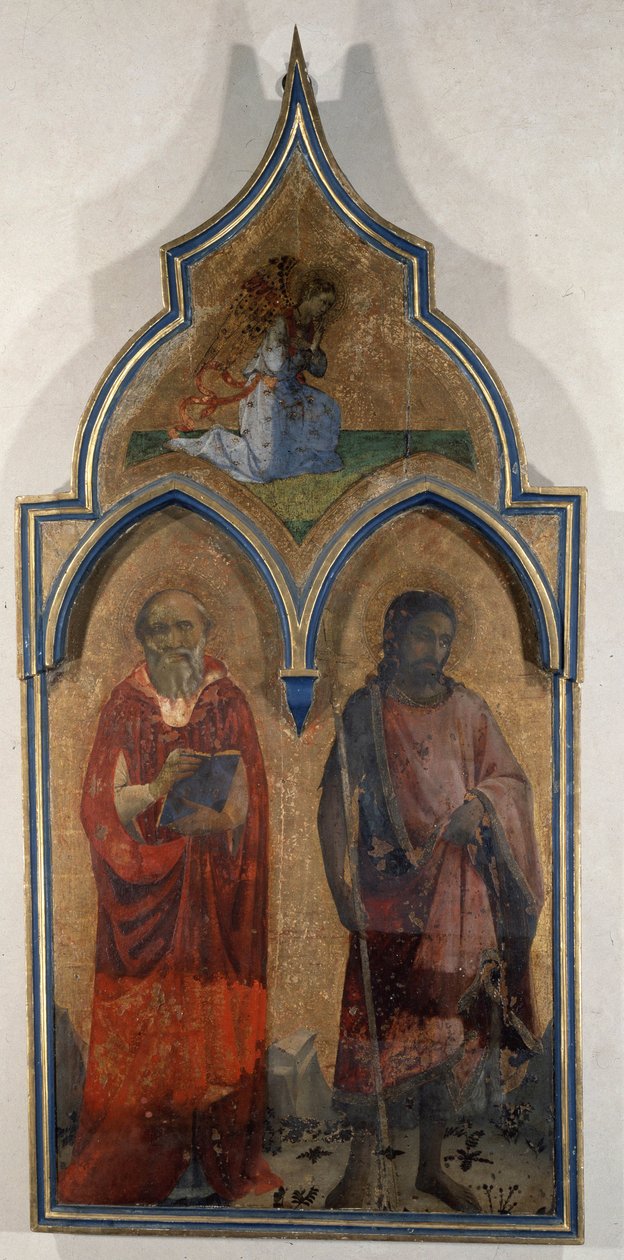 Deur van het tabernakel van de Heilige Drie-eenheid (Santa Trinita) door Fra  Angelico