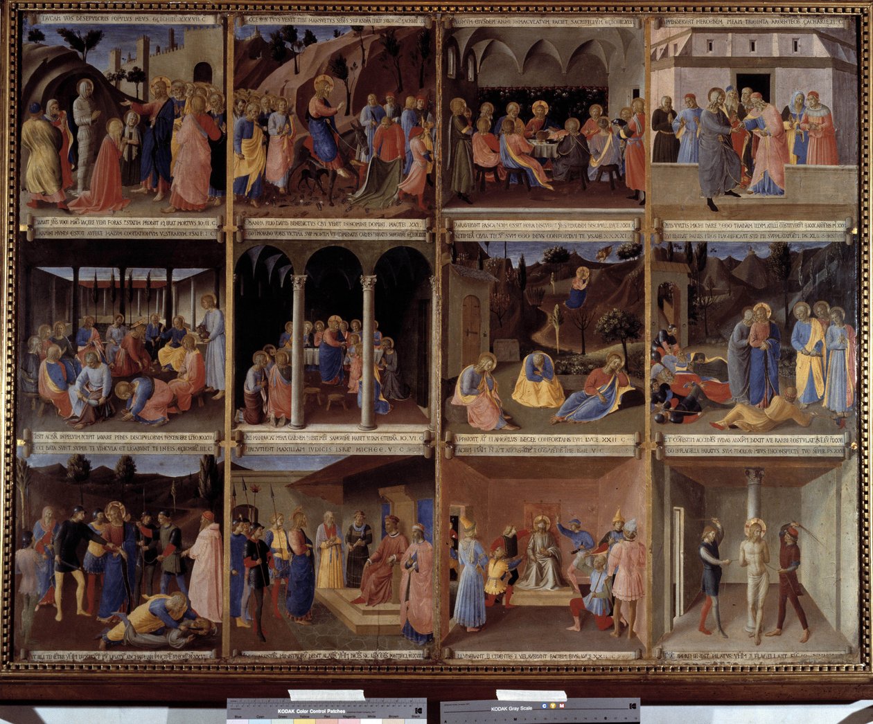 Scènes uit het leven van Christus uit de Kabinet van Heilige Vazen of de Kabinet van de Ex-Voto van Zilver van de Kerk Santissima Annunziata 1450-1453 door Fra  Angelico