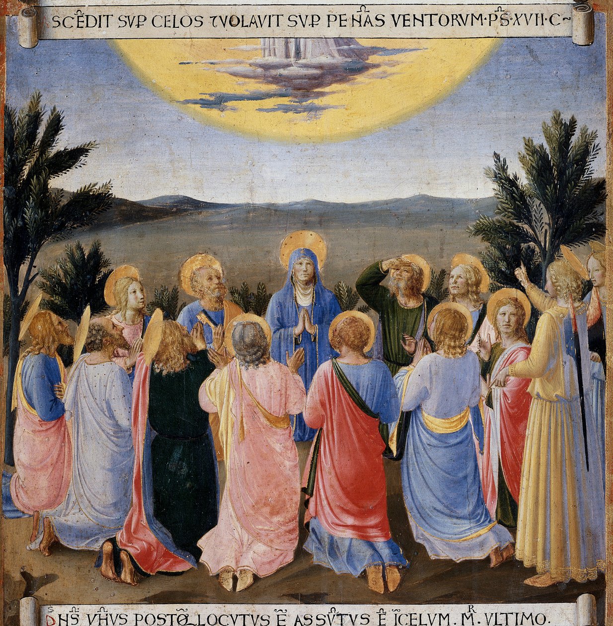 De Hemelvaart. Leven van Christus, Armadio degli Argenti door Fra  Angelico