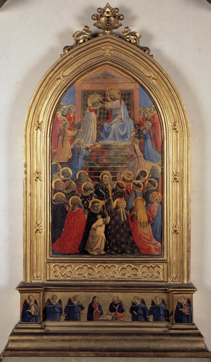 De kroning van de Maagd door Fra  Angelico