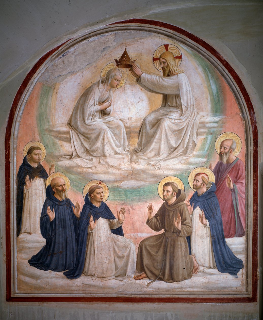 De kroning van de Maagd door Fra  Angelico