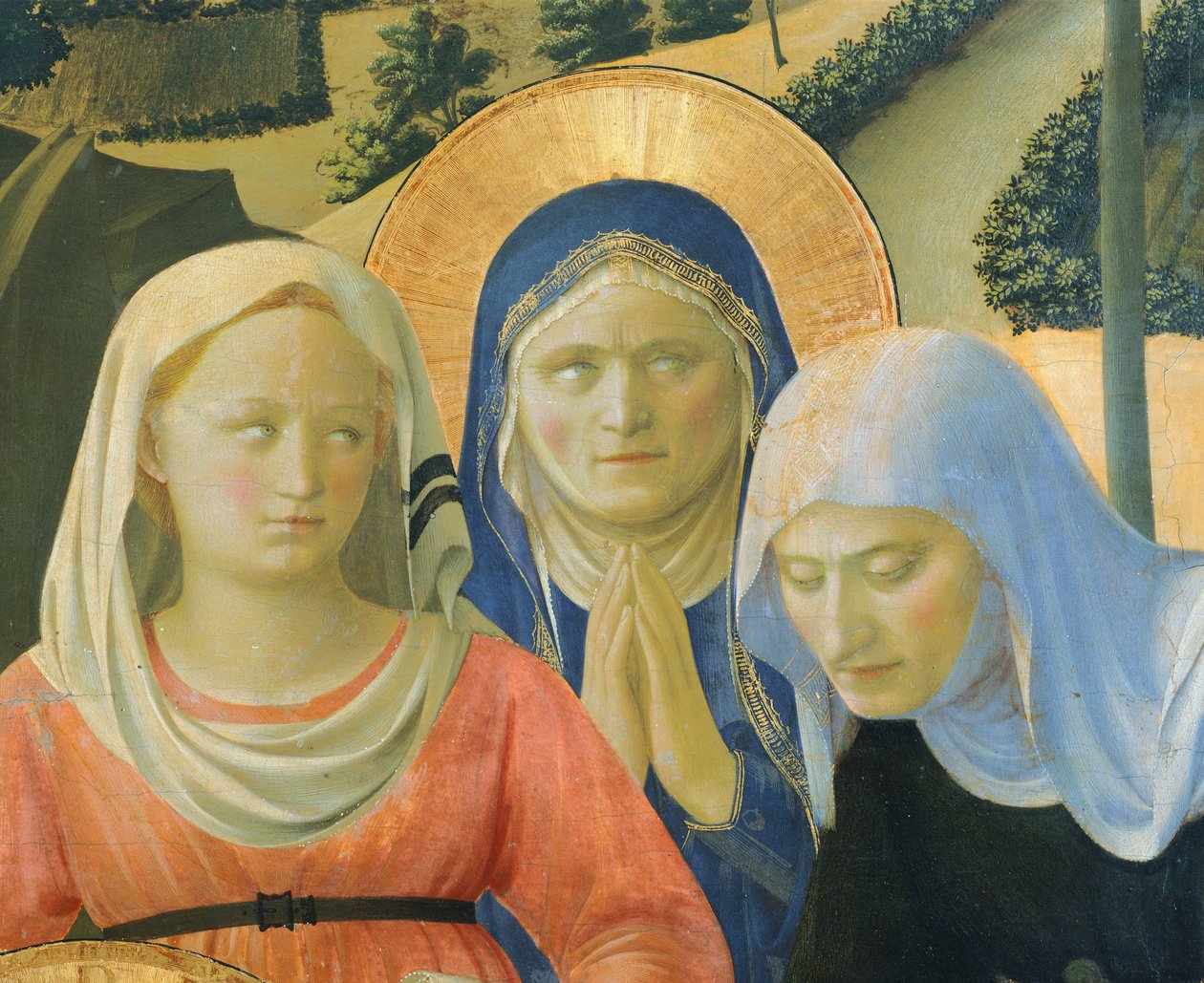 De Kruisafneming of het Altaarstuk van de Heilige Drie-eenheid, circa 1432 door Fra (c.1387 1455) Angelico