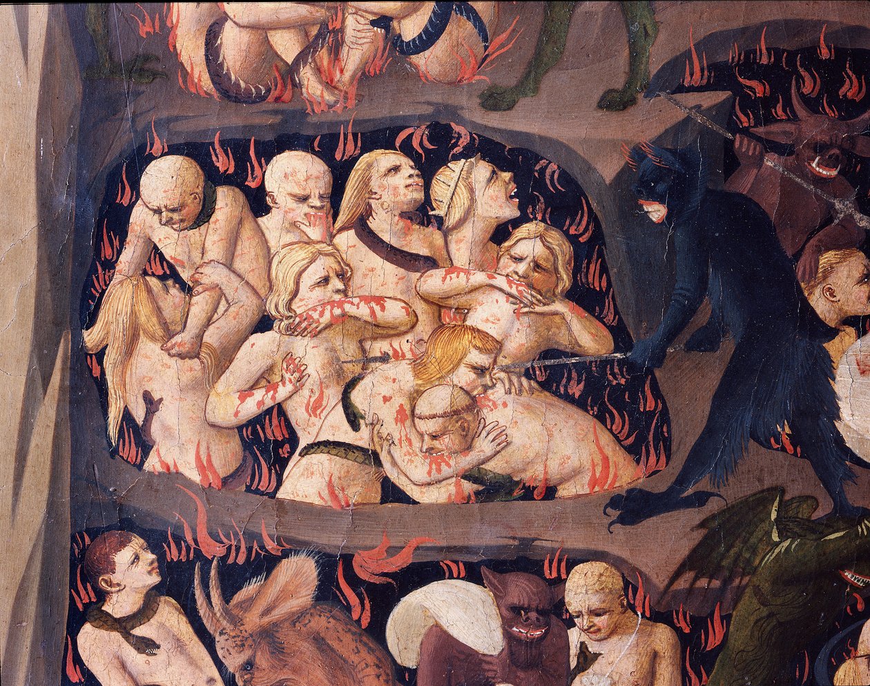 Het Laatste Oordeel: Hel door Fra  Angelico