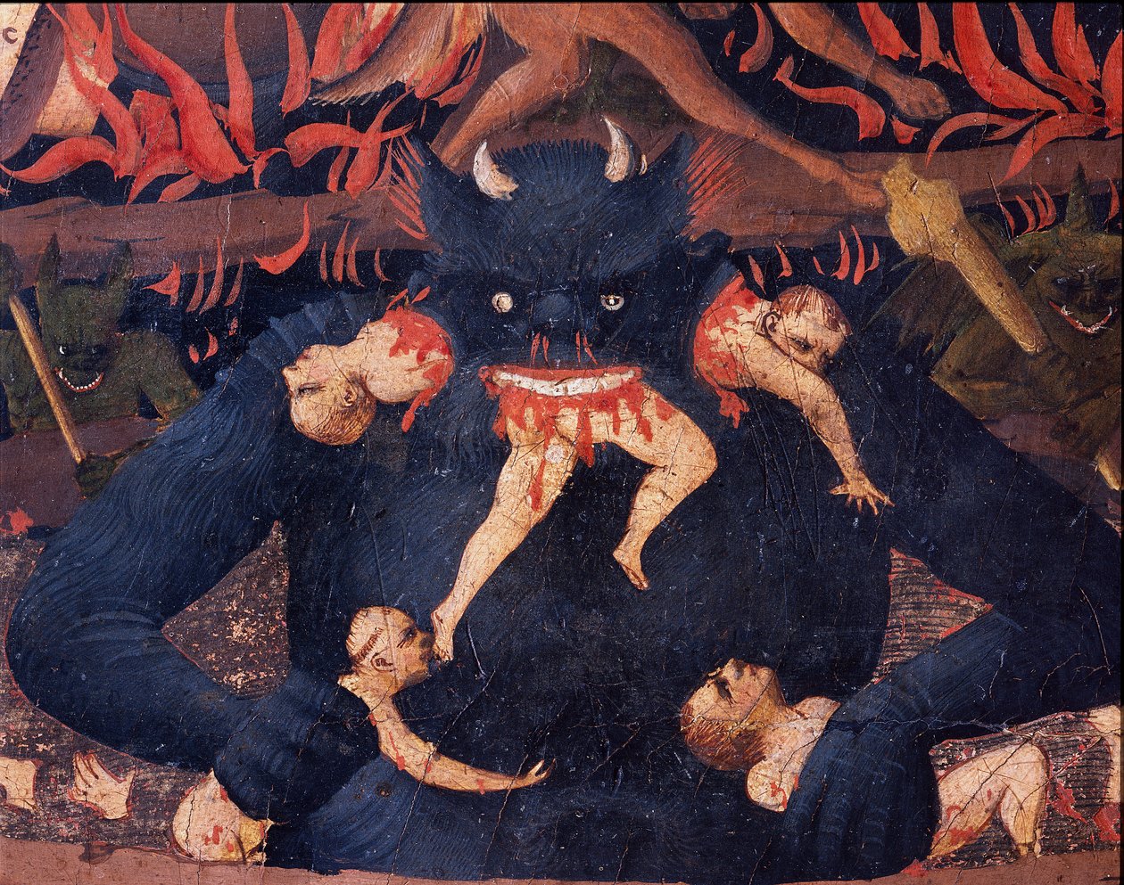 Het laatste oordeel: Hel door Fra  Angelico