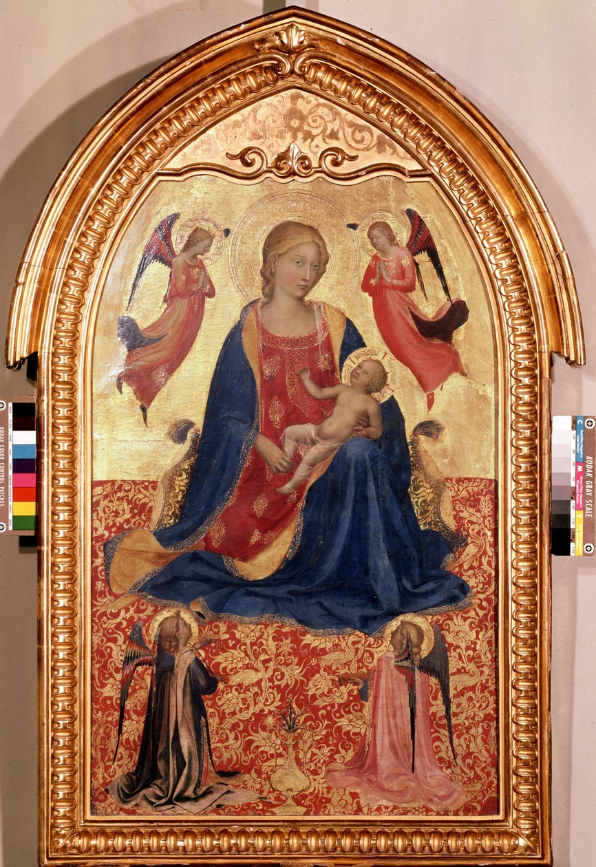 Maagd en kind met engelen door Fra (c.1387 1455) Angelico