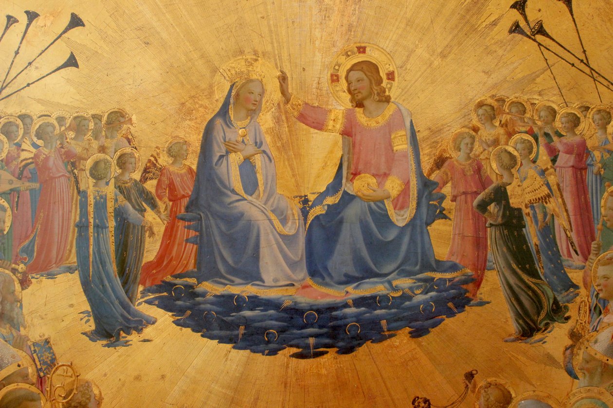 Italiaans: Kroning van de Maagd Kroning van de Maagd door Fra Angelico