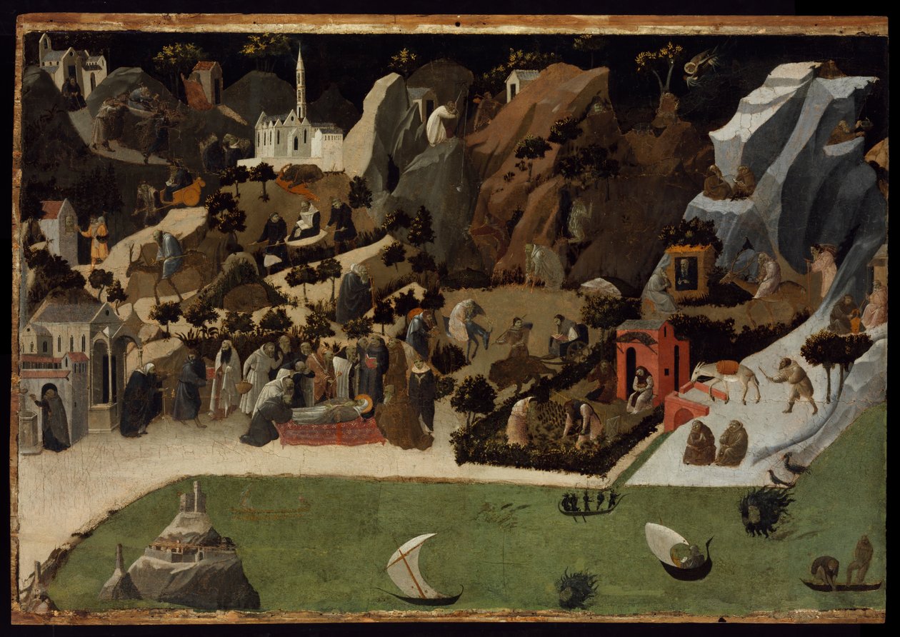 Scènes uit het leven van de woestijnvaders (Thebaid) door Fra Angelico