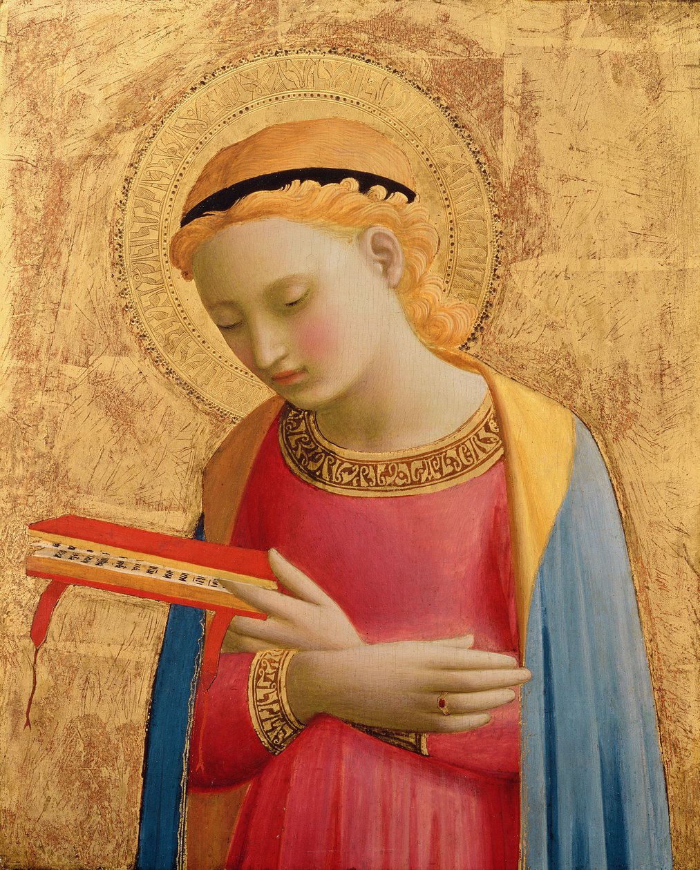 Maagd Annunciate, 1450-55 door Fra Angelico
