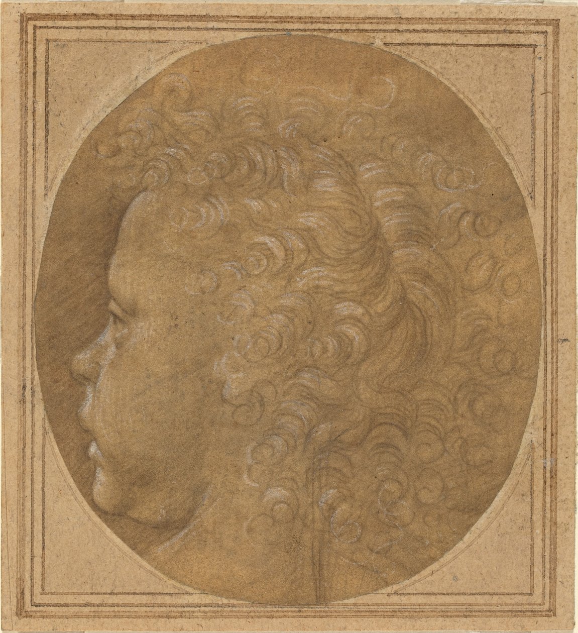 Hoofd van een Kind [recto] door Fra Bartolommeo