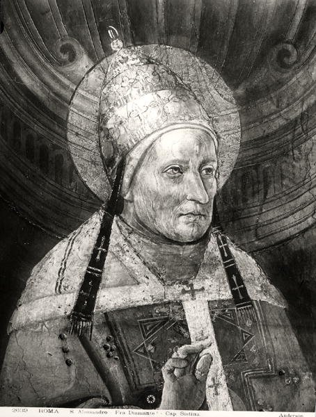 Alexander I (d.115) uit de Sixtijnse Kapel door Fra Diamante