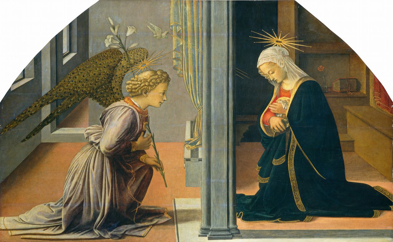 De annunciatie door Fra Filippo Lippi
