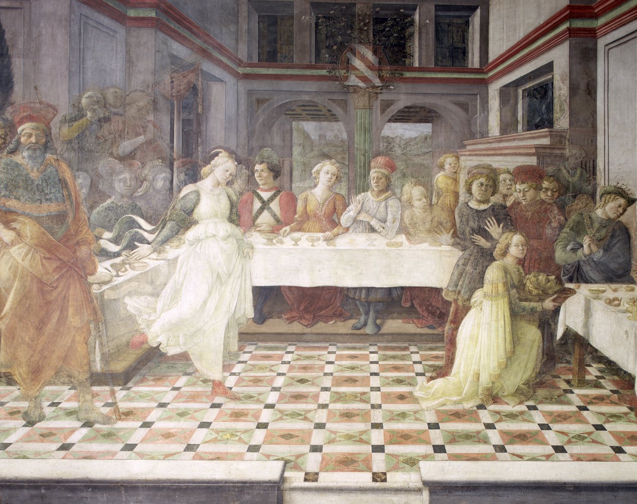 Het feest van Herodes door Fra Filippo Lippi
