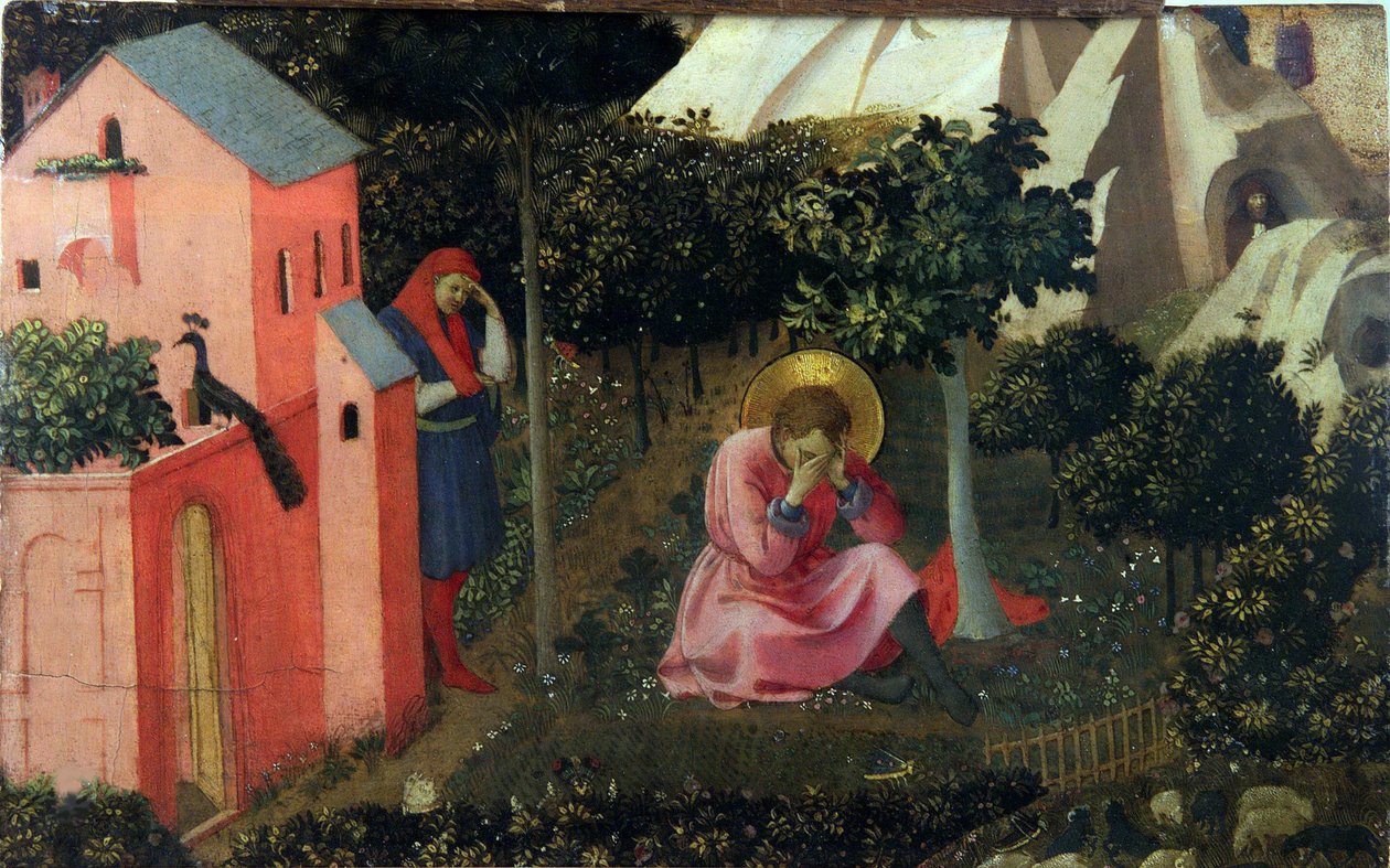 De bekering van Sint-Augustinus door Fra Giovanni Angelico da Fiesole