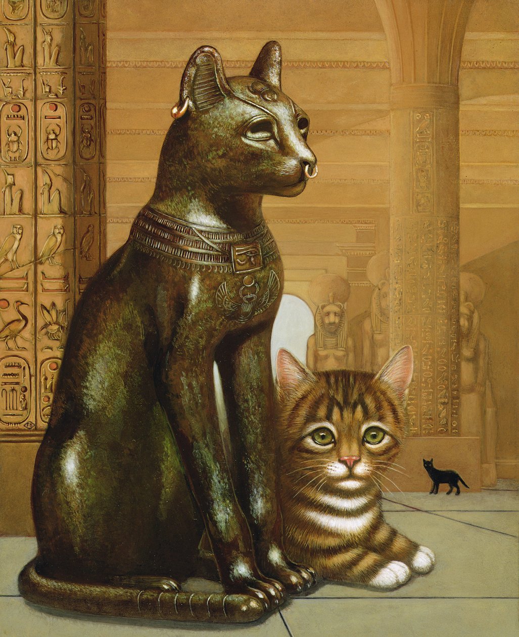 Mike het British Museum Katje door Frances Broomfield