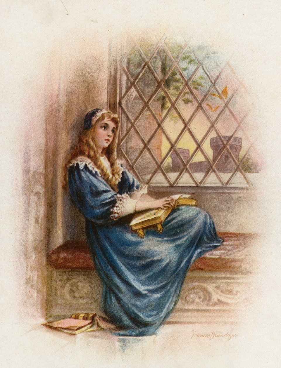 Prinses Elizabeth (chromolitho) door Frances Brundage