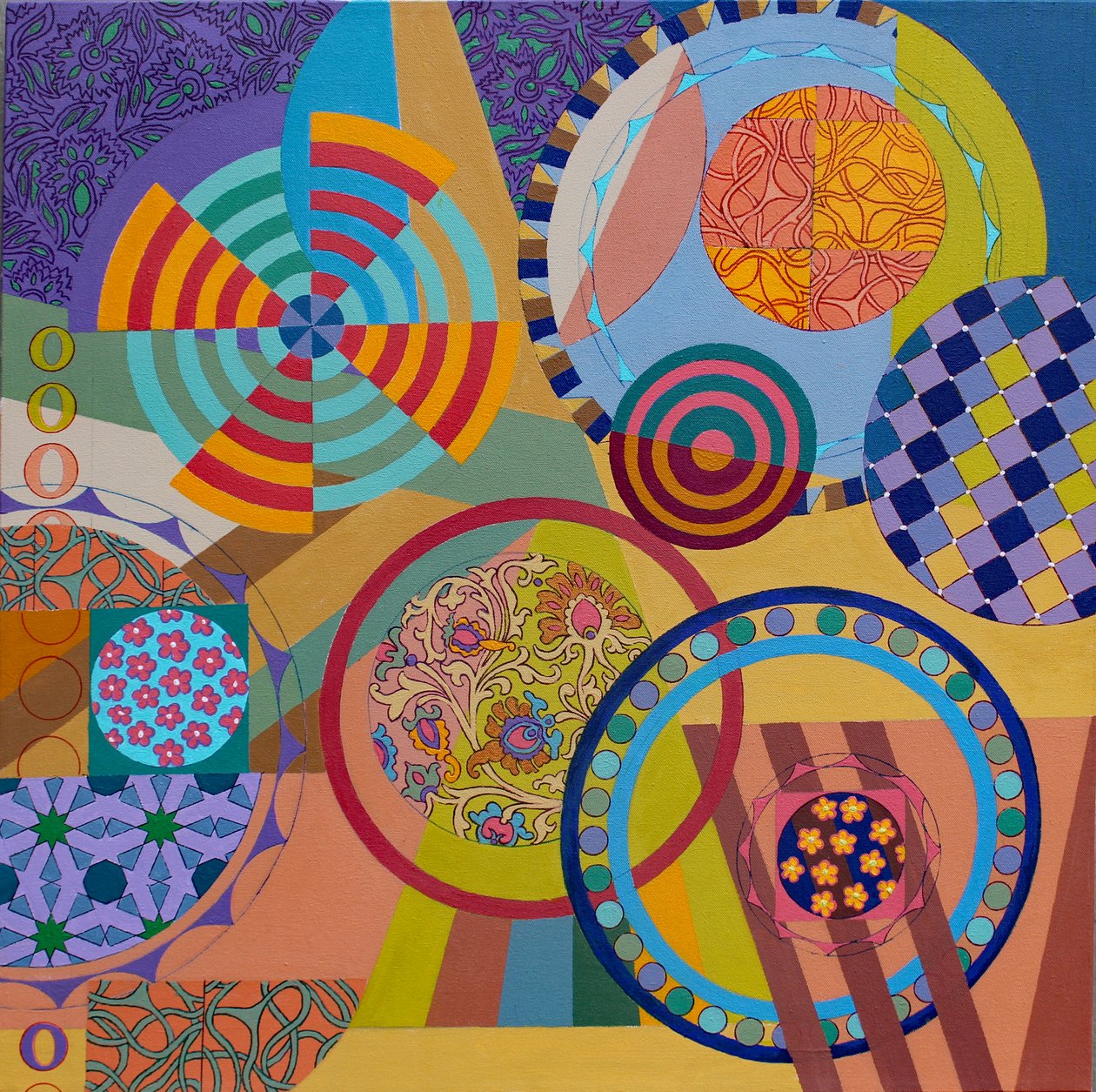 Baila Baila, 2024 (acryl op doek) door Frances Ferdinands