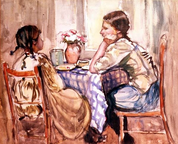 De Maaltijd door Frances Hodgkins