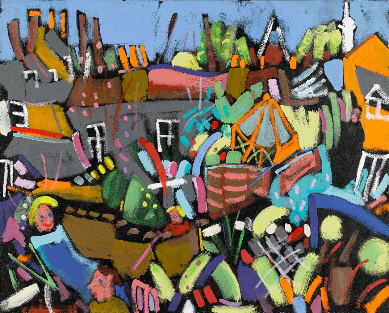 Judy in de tuin, 2010 door Frances Treanor