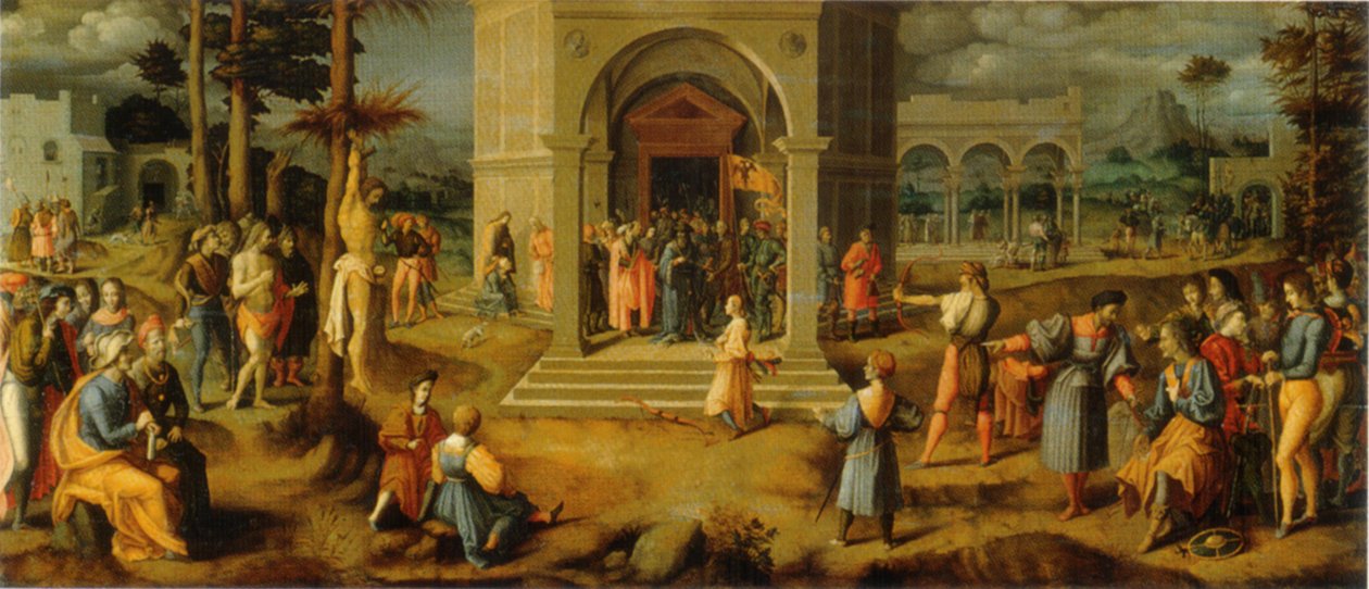 De legende van de koningszonen door Francesco Ubertini Bacchiacca