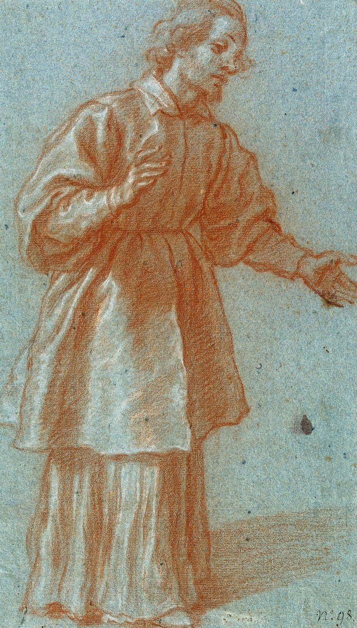 Studie van een Hogepriester door Francesco Curradi