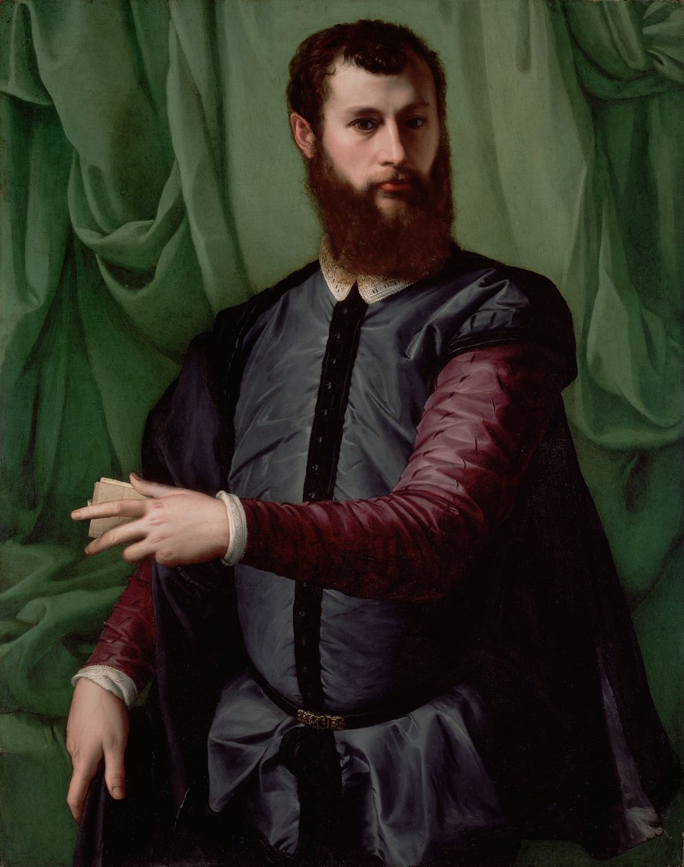 Portret van een man door Francesco de Rossi Salviati Cecchino