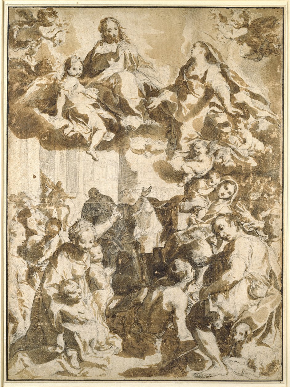 De Madonna del Popolo, naar Barocci door Francesco Vanni