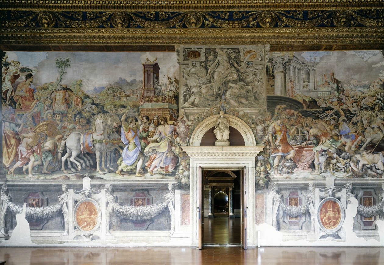 Muur in de Sala dell