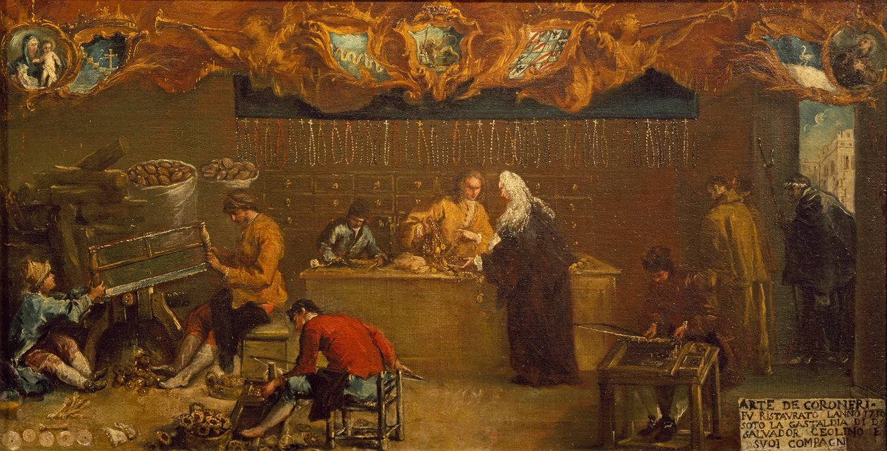 De Arte dei Coroneri door Francesco (attr. to) Guardi
