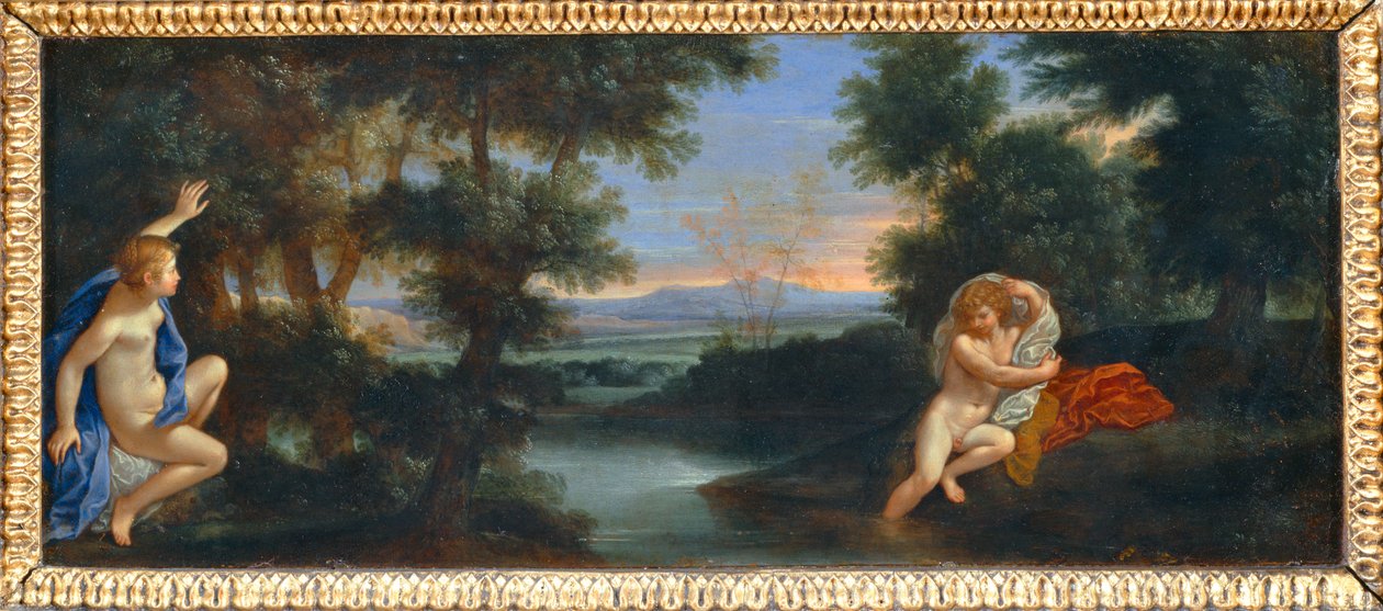 Salmacis en Hermaphrodite - Salmacis en Hermaphroditus ... door Francesco Albani