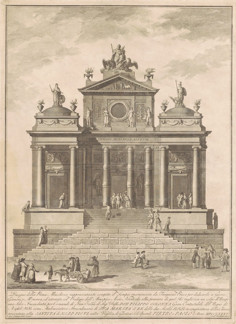 De Prima Macchina voor de Chinea van 1785 door Francesco Barbazza